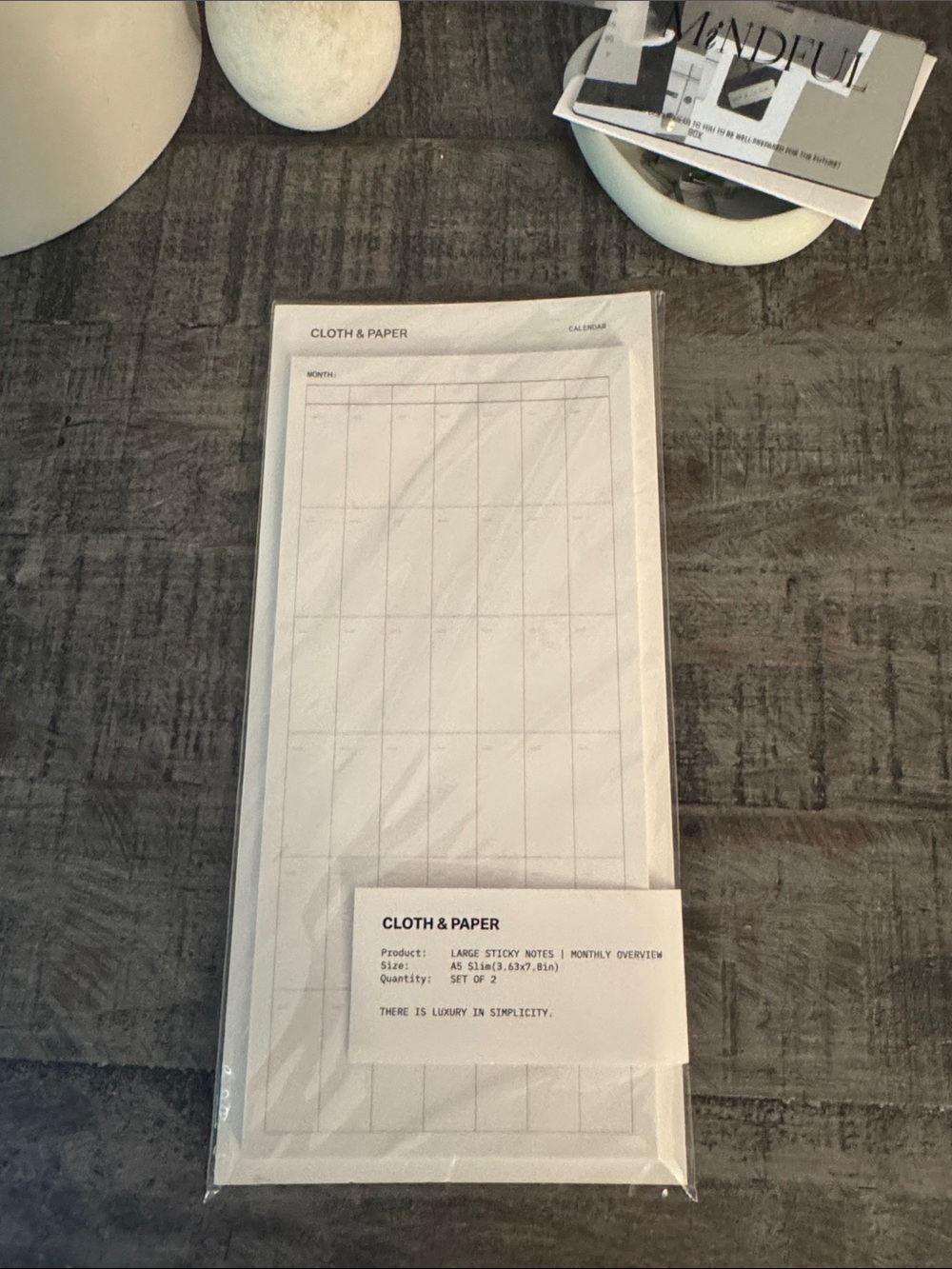 🏷️ NWT Cloth & Paper Large Sticky Notes Monthly Overview